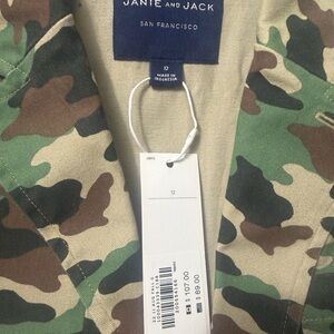 Janie and Jack Camo Jacket in Green, Brown & Black